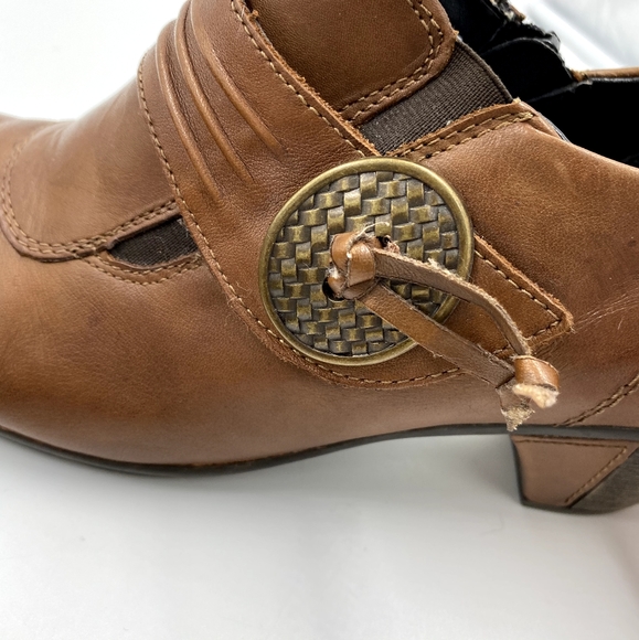 REMONTE DORNDORF Leather Ankle Booties Sz 41 - Picture 7 of 11